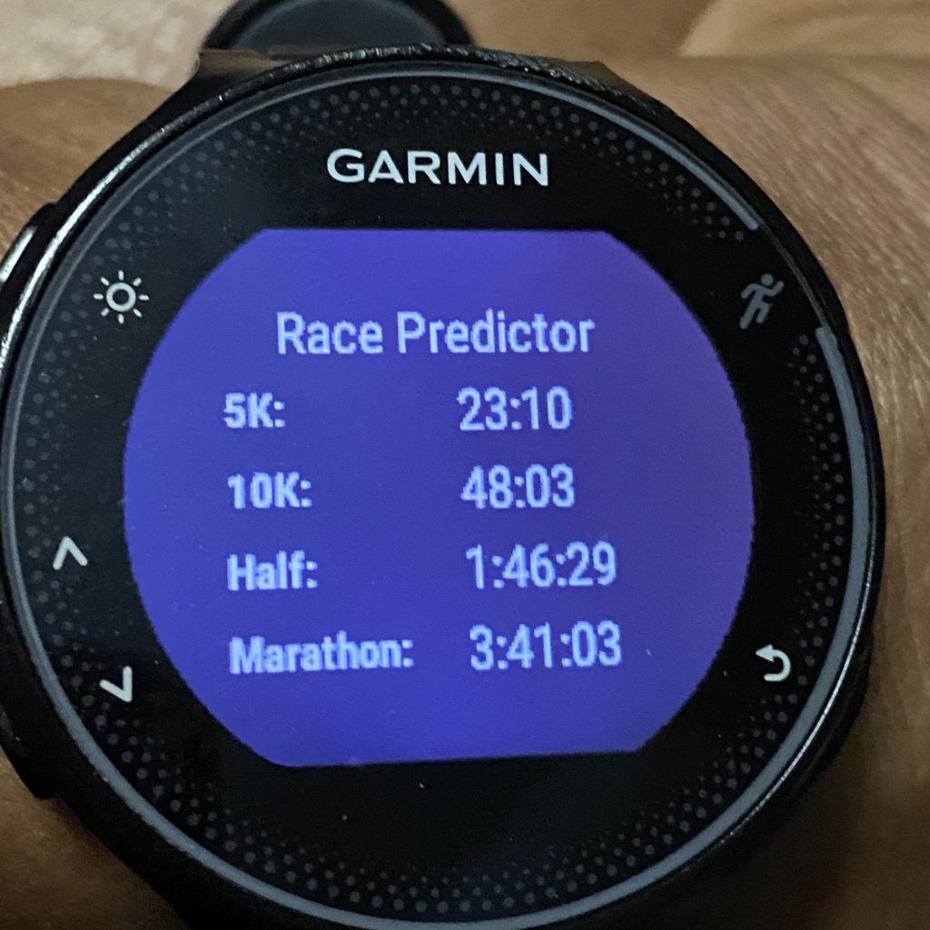 Plus50Fit and Garmin's Race Predictor
